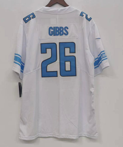 Jahmyr Gibbs Detroit Lions Jersey white Nike
