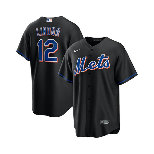 Francisco Lindor New York Mets Official MLB Jersey Nike black