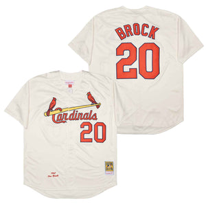 Lou Brock St. Louis Cardinals Jersey Mitchell & Ness