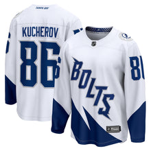 Nikita Kucherov Tampa Bay Lightning Official NHL Fanatics  BOLTS Jersey