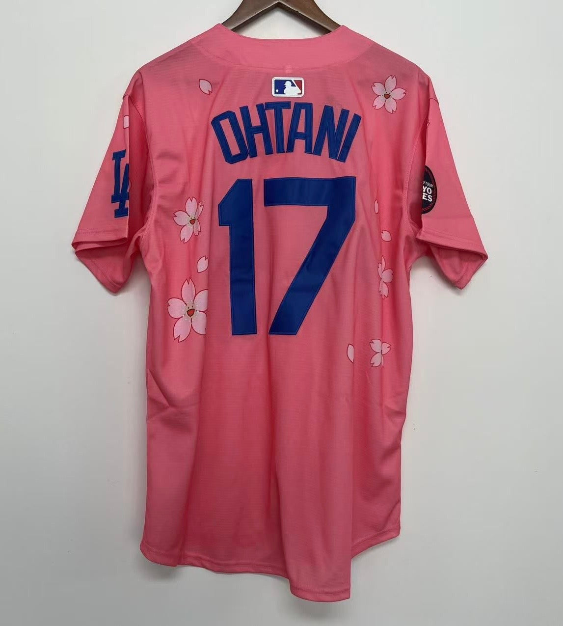Shohei Ohtani Los Angeles Dodgers Official MLB Nike jersey pink