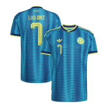 Luis Diaz YOUTH /KIDS Colombia National Team adidas 2026 Away On-Field Authentic Jersey - Turquoise