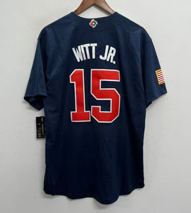 Bobby Witt Jr. Team USA Baseball Jersey Nike blue – Classic Authentics