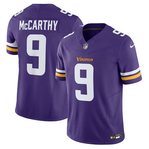 J.J. McCarthy YOUTH KIDS Minnesota Vikings Official NFL Jersey Purple