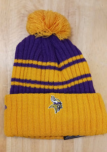 Minnesota Vikings Official NFL New Era winter Knit Hat with Pom Pom