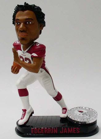 Edgerrin James Arizona Cardinals Bobblehead Forever Collectibles