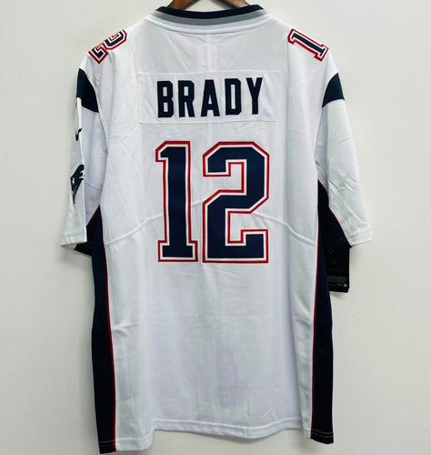 Tom Brady New England Patriots Official NFL Super Bowl Jersey Nike white