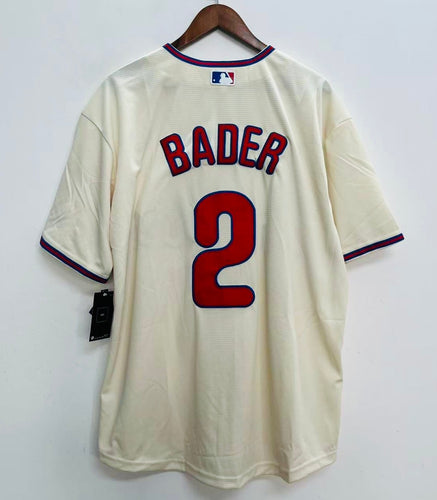 Harrison Bader Philadelphia Phillies Official MLB Nike Jersey Cream