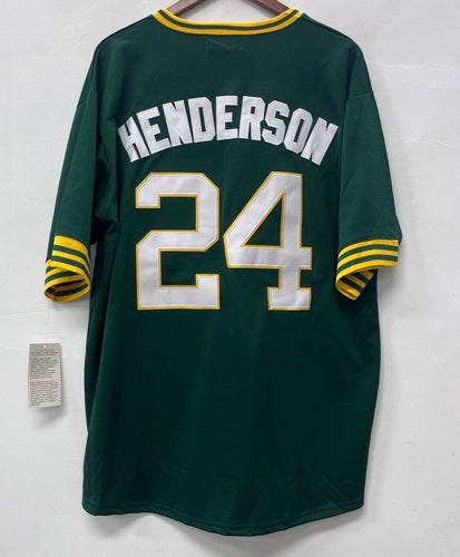 Rickey Henderson Oakland A’s Athletics Jersey green