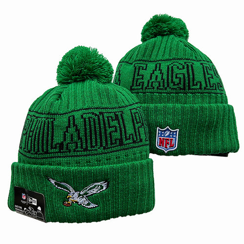 Philadelphia Eagles retro logo NFL New Era winter Hat with Pom Pom