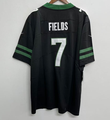 Justin Fields New York Jets Official NFL Nike Jersey black