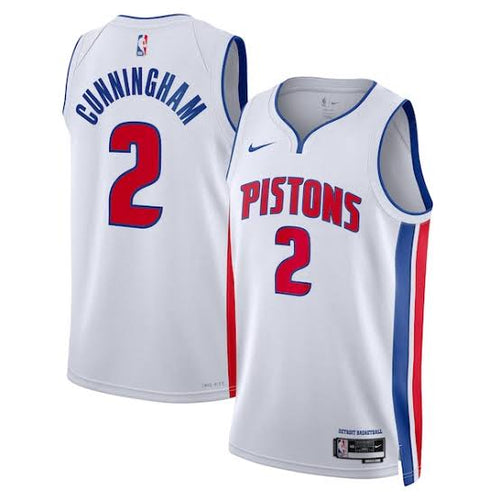 Cade Cunningham Detroit Pistons Official NBA Nike Jersey white