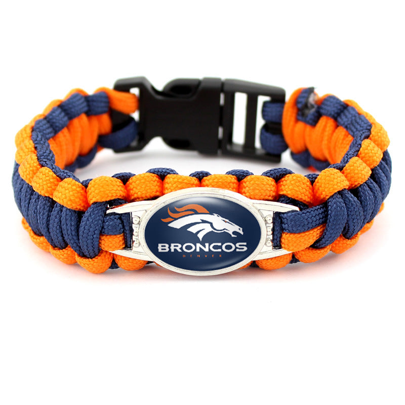 Denver Broncos snap clasp bracelet