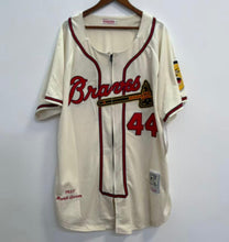 Hank Aaron Atlanta Milwaukee Braves Jersey 1957 Mitchell & Ness