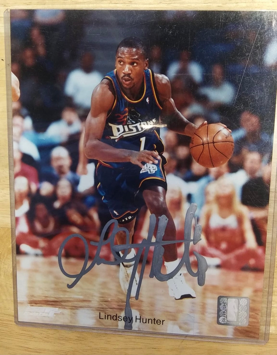 Lindsey Hunter Detroit Pistons Autographed 8x10 photo with COA ...