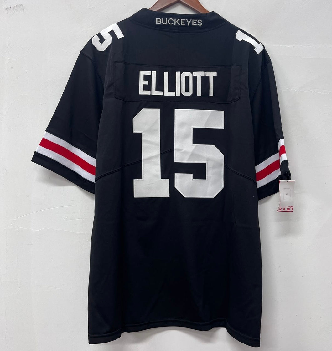 Ezekiel Elliott Jersey Ohio State Buckeyes Jersey Black