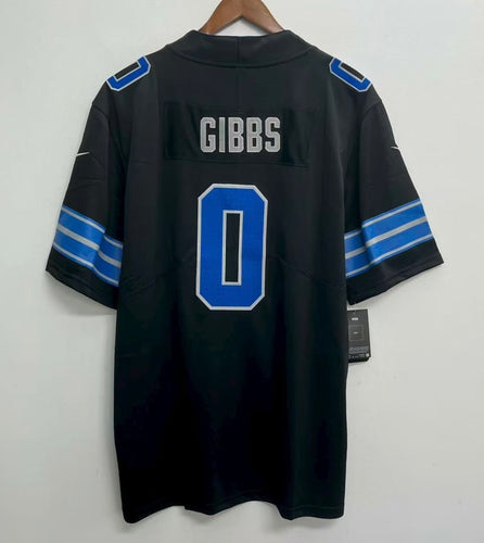 Jahmyr Gibbs Detroit Lions Official NFL Nike Jersey black 2025