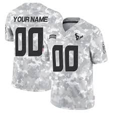 Houston Texans Any Name & Number customized YOUTH KIDS Official NFL Salute to Service Jersey