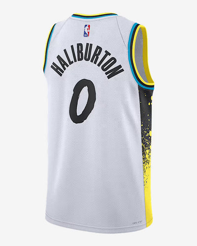 Tyrese Haliburton Indiana Pacers Official NBA Nike Jersey white