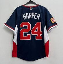 Bryce Harper YOUTH KIDS 2026 Team USA Baseball Official Nike Jersey blue