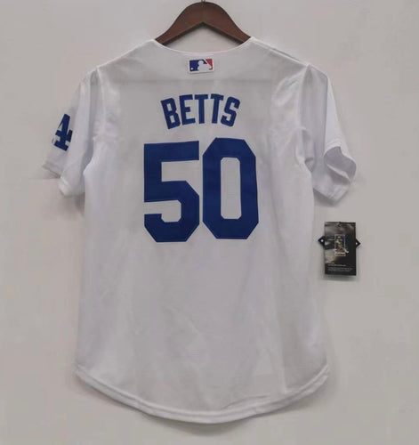 Mookie Betts YOUTH Los Angeles Dodgers Jersey white