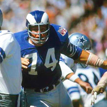 Merlin Olsen 1969 Los Angeles Rams NFL Mitchell & Ness Jersey blue