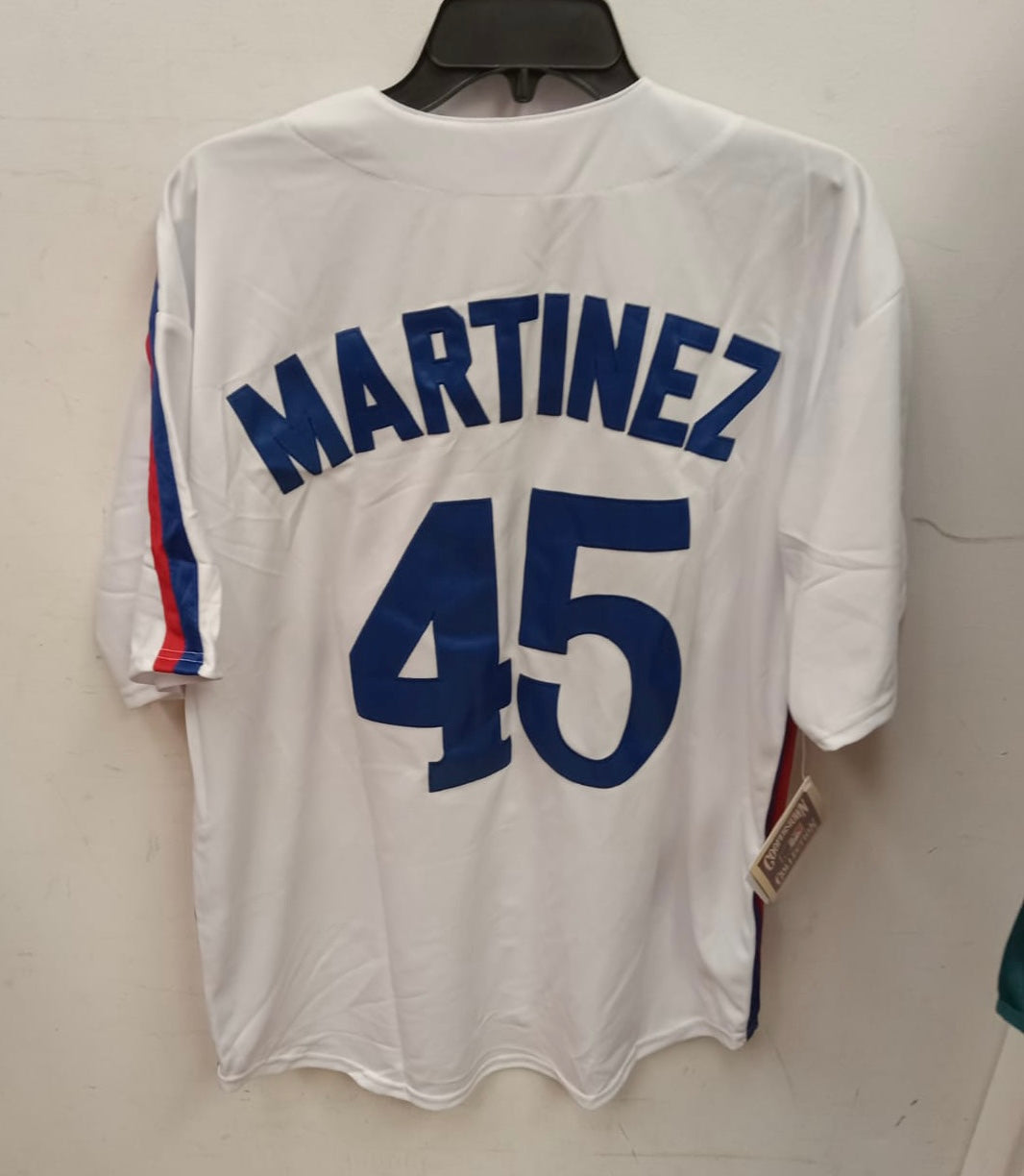 ウェア Majestic MONTREAL #45 PEDRO MARTINEZ Montreal Expo 45 Pedro Martinez Vintage Jersey Rare Majestic
