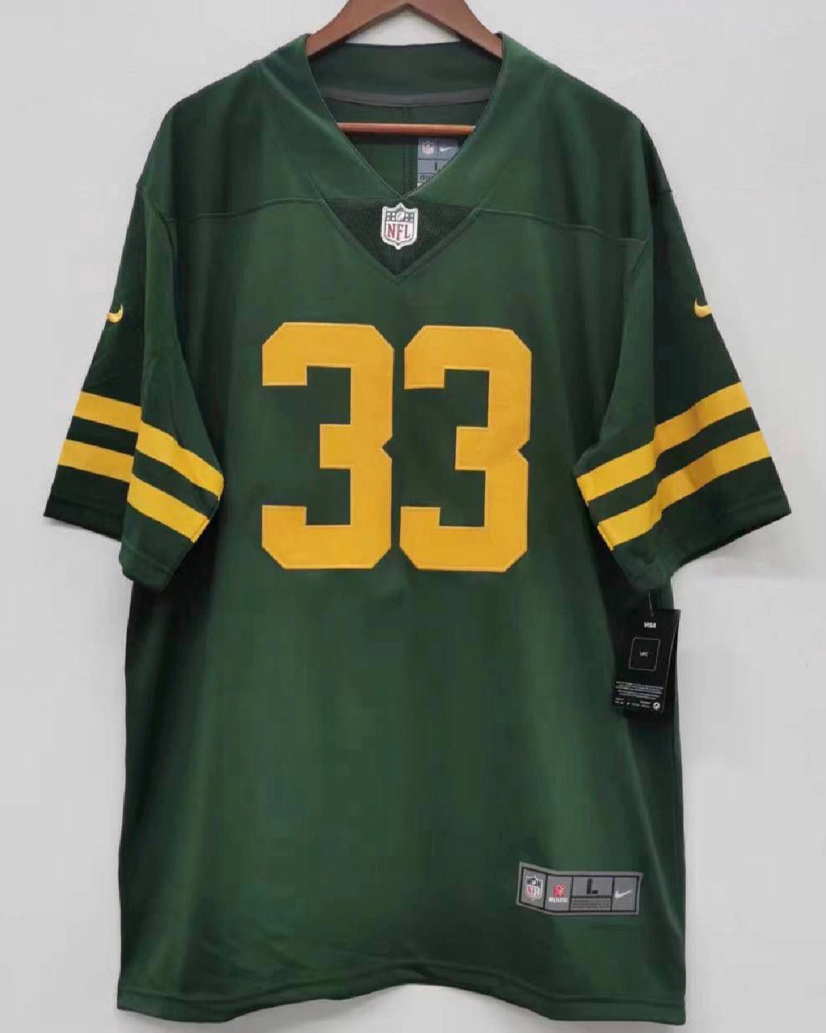 Aaron Jones Green Bay Packers Official NFL Nike Jersey – Classic