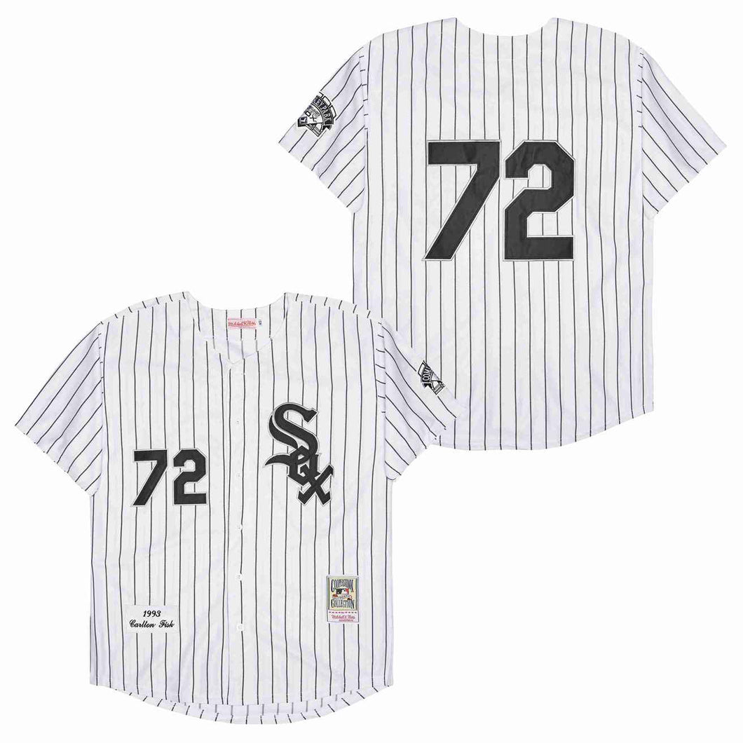 Carlton Fisk Chicago White Sox Jersey Mitchell & Ness white