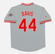 Eric Davis 1990 World Series Cincinnati Reds Official MLB Majestic Jersey Gray