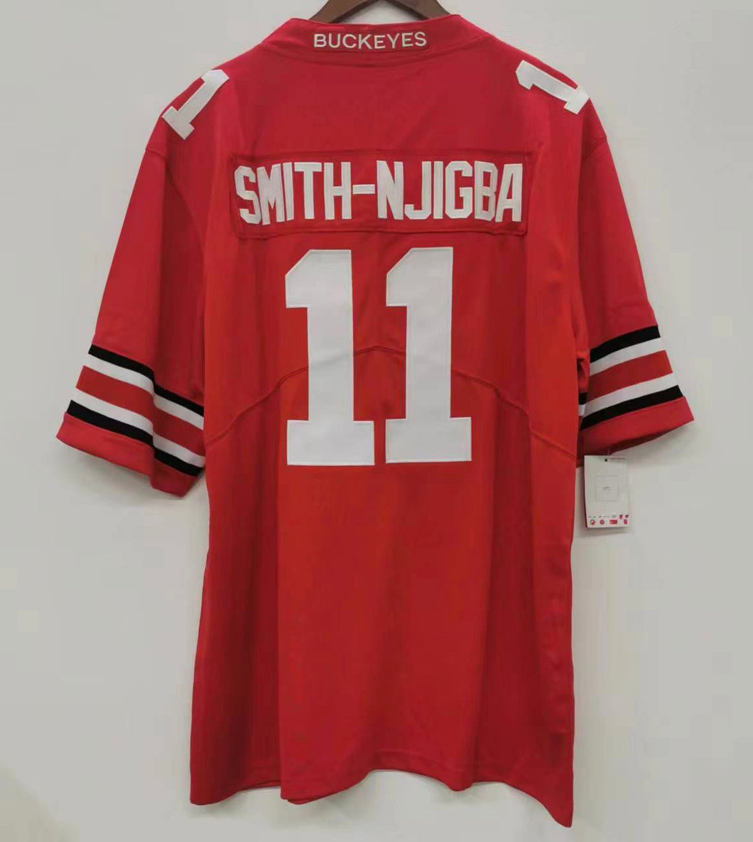 Jaxon Smith-Njigba Ohio State Buckeyes jersey red