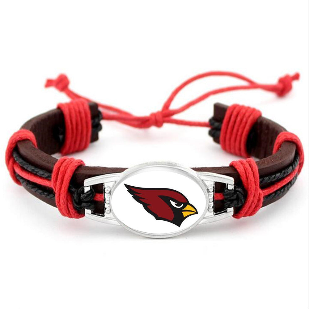 Arizona Cardinals NFL leather bracelet