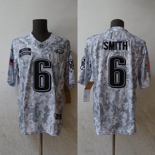DaVonta Smith Philadelphia Eagles Nike 2024 NFL Salute to Service Jersey