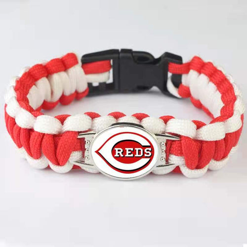 Cincinnati Reds snap clasp bracelet