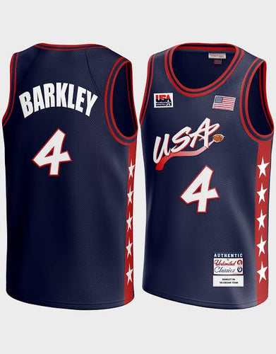 Charles Barkley USA Olympic Basketball Jersey Mitchell & Ness