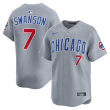 Dansby Swanson Chicago Cubs Official MLB Nike Jersey gray