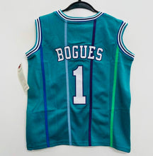 Muggsy Bogues YOUTH KIDS Charlotte Hornets Jersey Mitchell & Ness