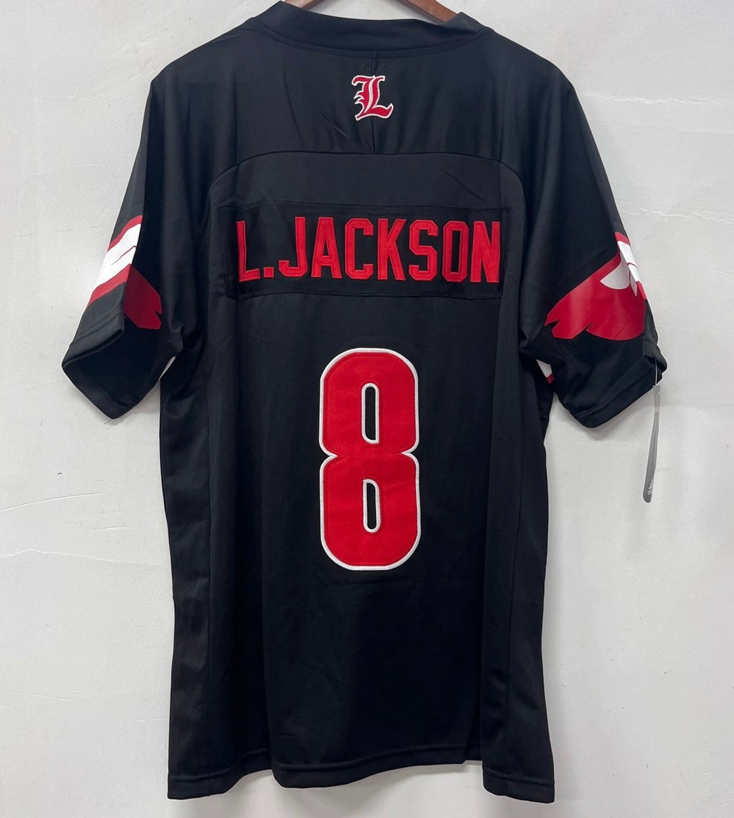 Lamar Jackson Louisville Cardinals Jersey Black Adidas Classic Authentics