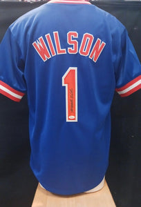 Mookie Wilson autographed New York Mets jersey JSA COA