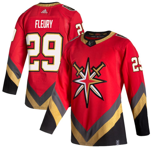Marc-Andre Fleury Las Vegas Golden Knights Official NHL Jersey red