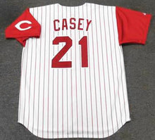 Sean Casey Cincinnati Reds Official MLB Majestic Jersey white pinstripes