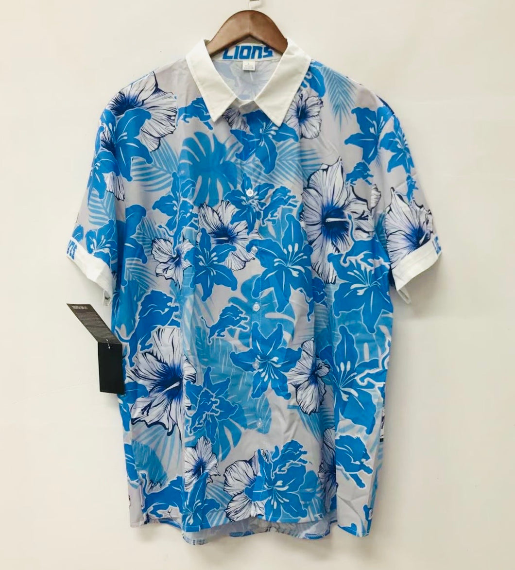 Detroit Lions Official NFL Floral Palm shirt