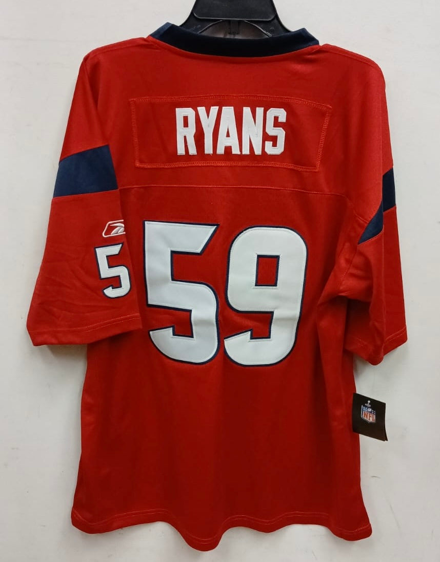 DeMeco Ryans Houston Texans official NFL Reebok Jersey RED