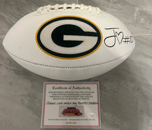 Jordan Love Autographed Green Bay Packers Football with COA