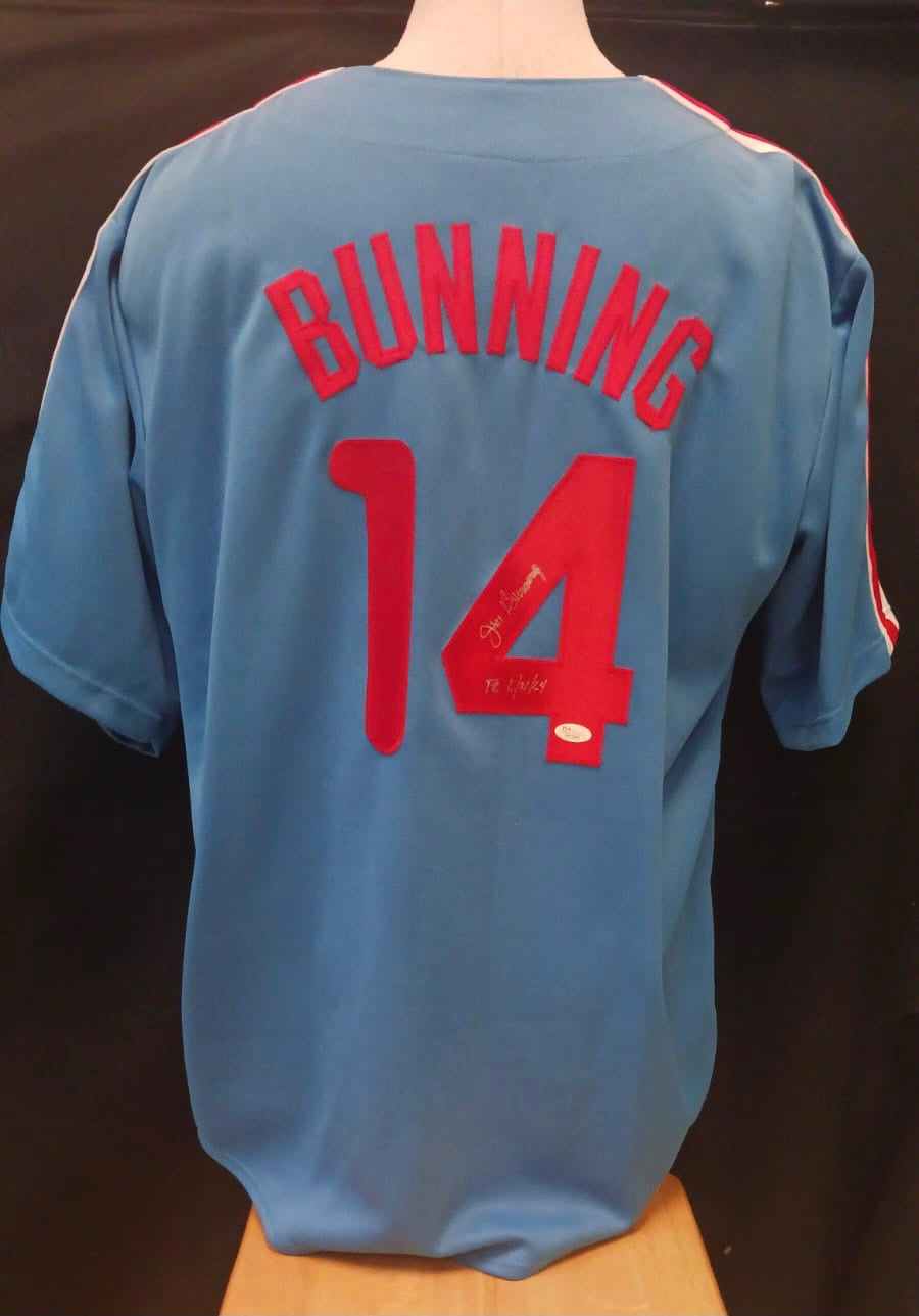 Jim Bunning Philadelphia Phillies autographed jersey JSA