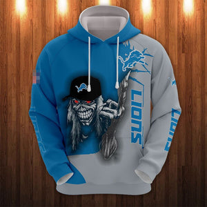 Detroit Lions skeleton light weight hoodie