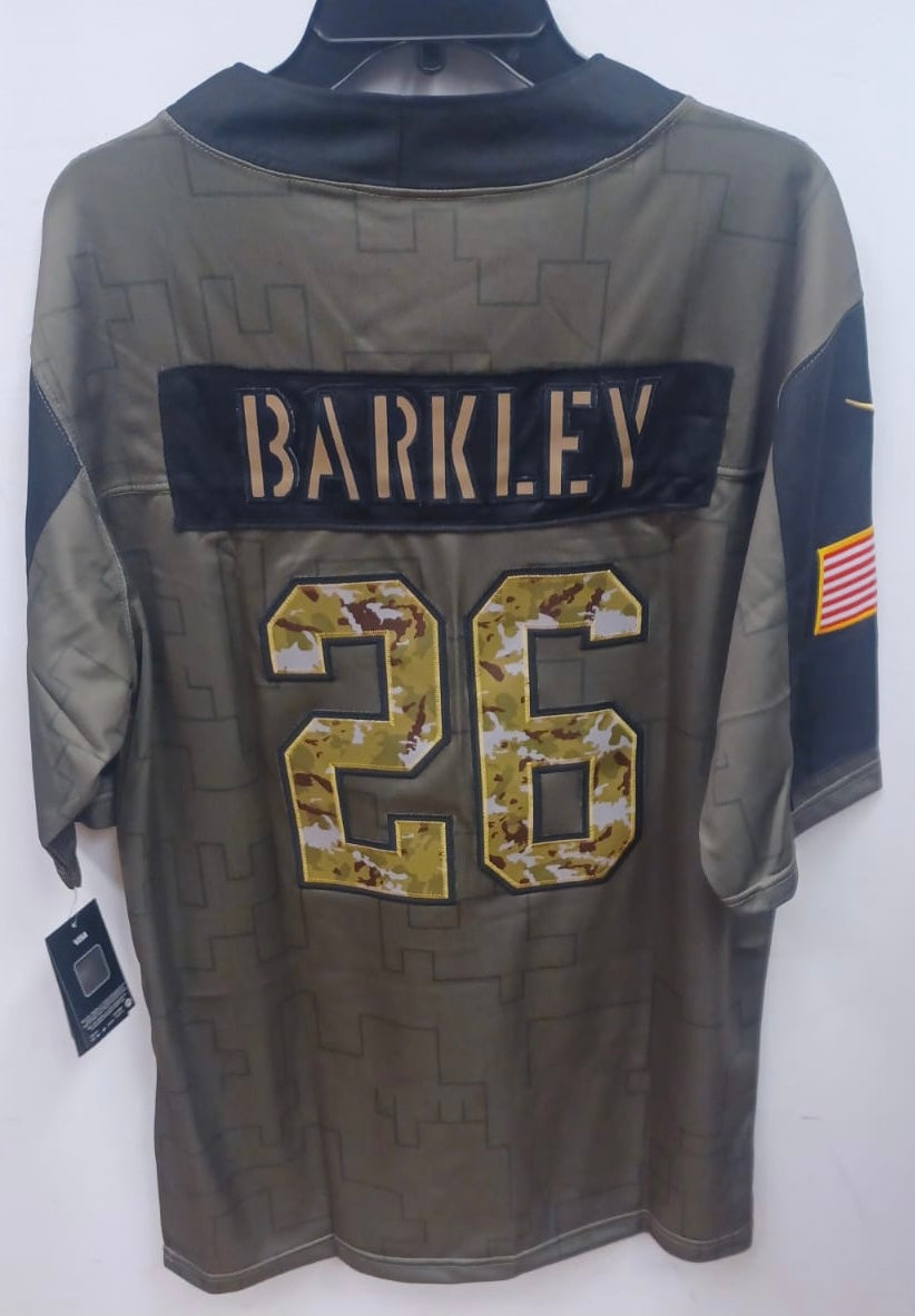 Nike New York Giants No26 Saquon Barkley Olive/Camo Women's Stitched NFL Limited 2017 Salute to Service Jersey