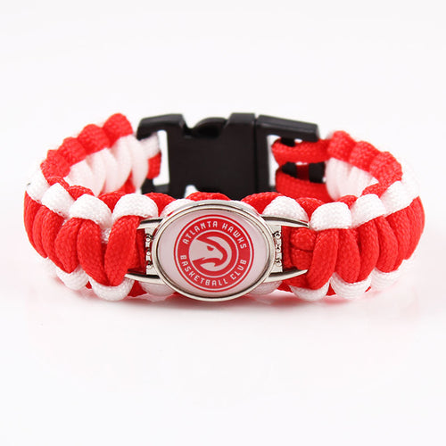 Atlanta Hawks snap clasp bracelet