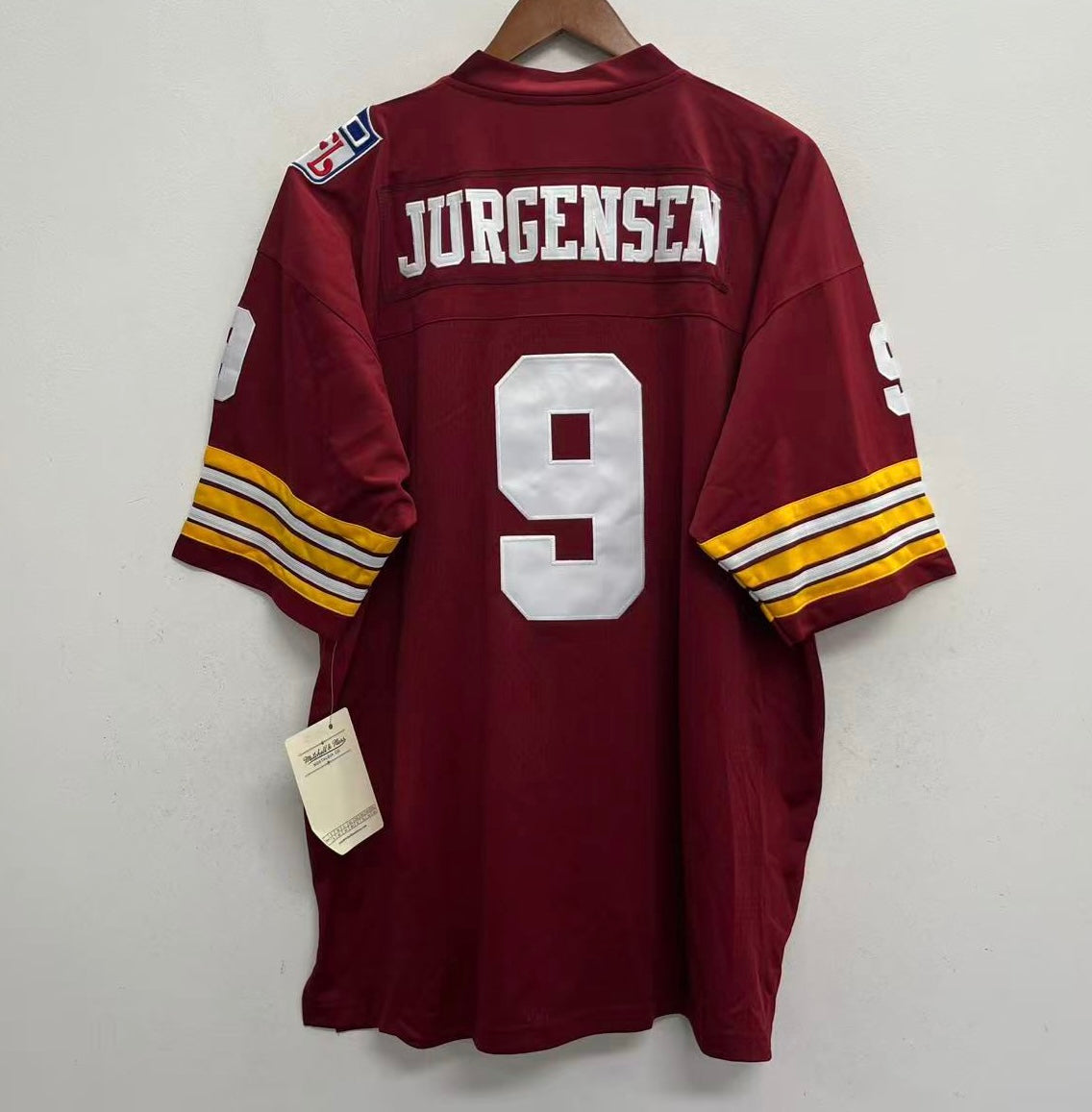 NFLレッドスキンズ ミッチェル＆ネス 刺繍 アメフトゲームシャツ ユニフォーム Sonny Jurgensen 1969 Washington Redskins Commanders Official NFL