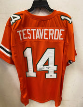 Vinny Testaverde Miami Hurricanes autographed stat jersey With COA